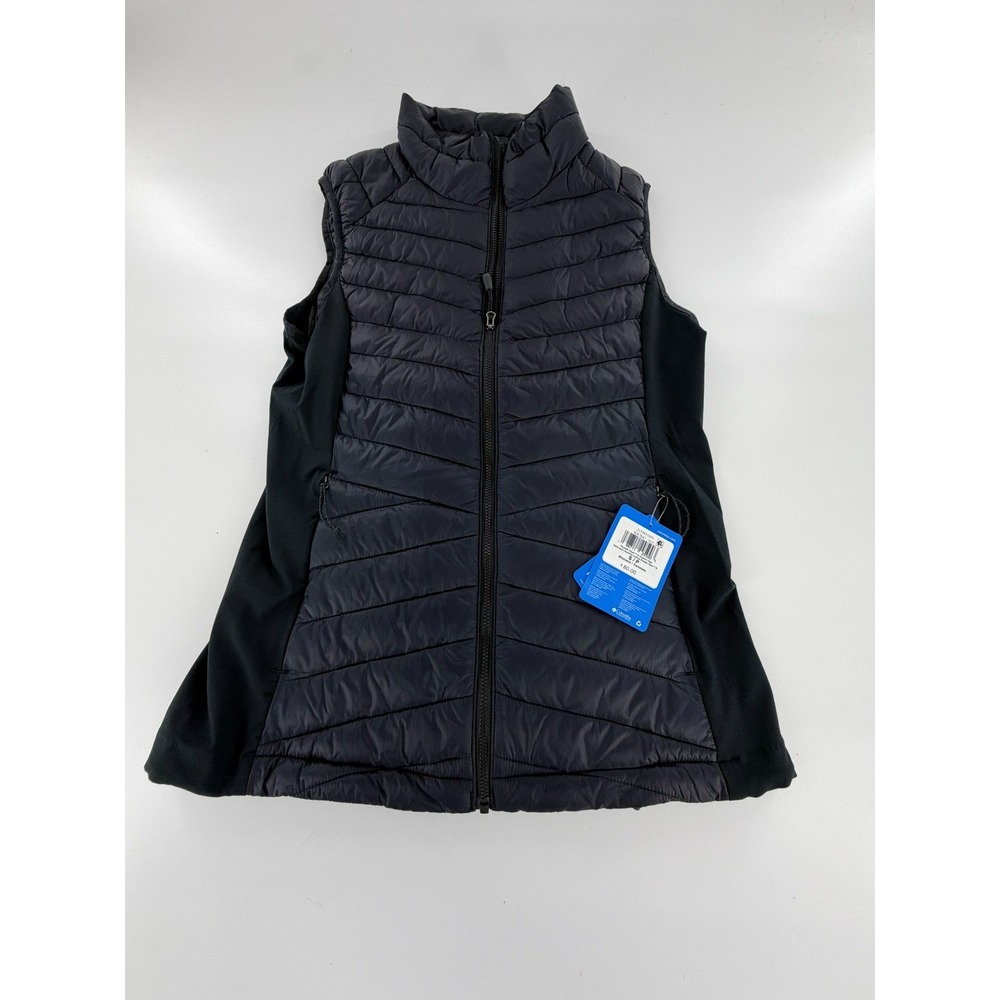 Columbia Women Powder Pass III Hybrid Vest Black Puffer Small S WK7647-010 NWT